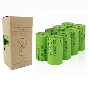 Degradable pet poop bag