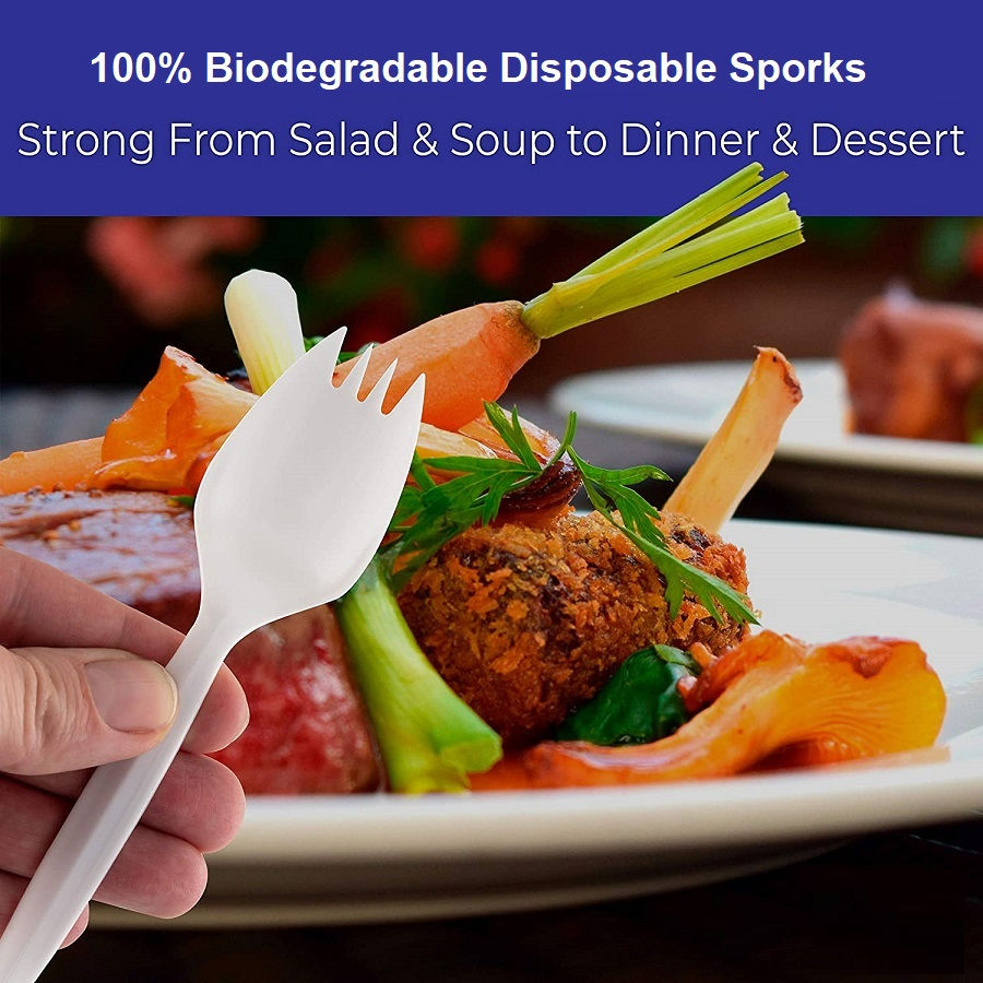 Sporks القابل للتصرف PLA القابل للتصرف